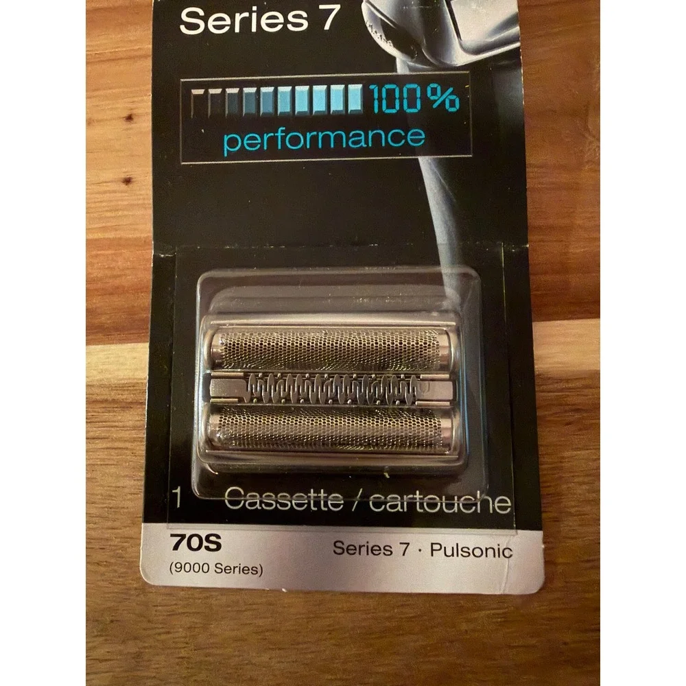 Braun Series 7 Replacement Head 70S Cassette Foil & Cutter Silver New Sealed